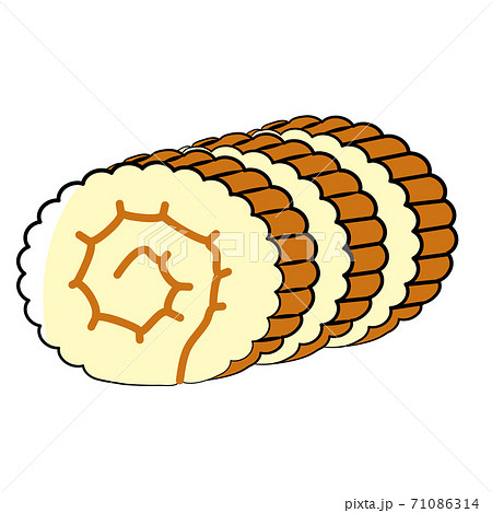 伊達巻のイラスト素材