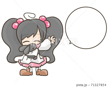 オタク女子のイラスト素材