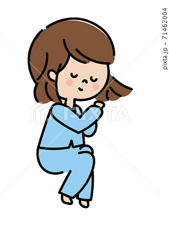 眠り 寝相 子供 睡眠のイラスト素材