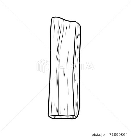 野菜 にんじん 線画 白黒の写真素材