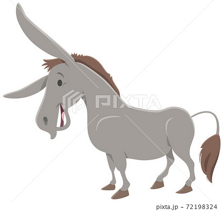 動物 ろば ロバ キャラクターのイラスト素材