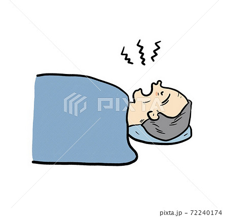 いびきのイラスト素材