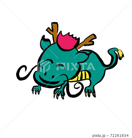 辰 龍 竜 ドラゴン 令和6年 24年の干支のイラスト素材