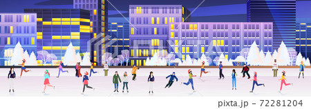 アイススケートリンクのイラスト素材