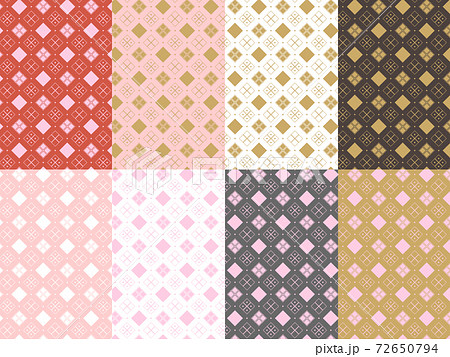 大正柄 壁紙の写真素材