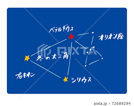 シリウス 星のイラスト素材