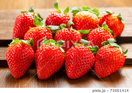 イチゴの写真素材