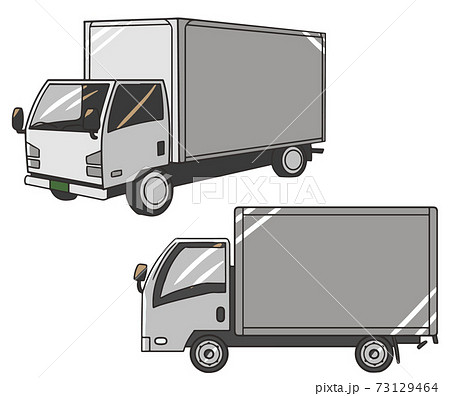 2トントラックのイラスト素材