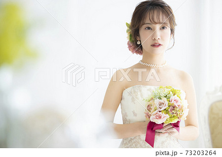 花嫁メイクの写真素材