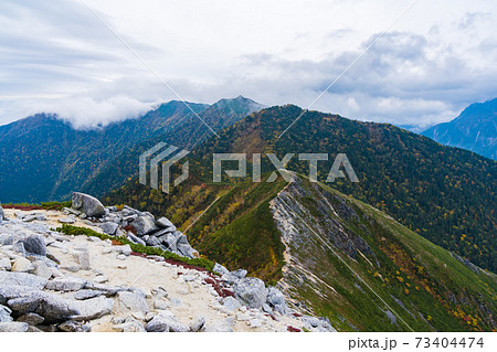 常念山脈照片素材