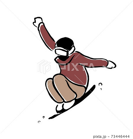 スノーボード スノボ のイラスト素材集 ピクスタ