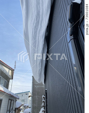 無落雪建築の写真素材
