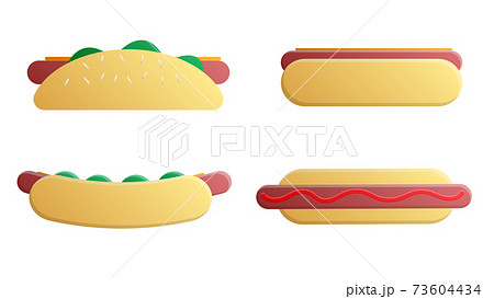 ホットドッグのイラスト素材