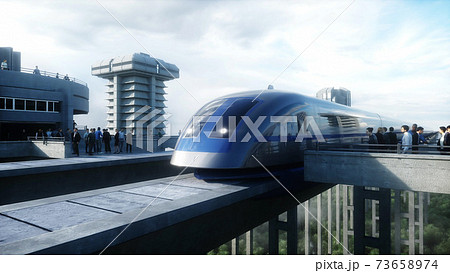 未来 列車 電車 モノレールのイラスト素材 未来 列車 電車 モノレールのイラスト素材