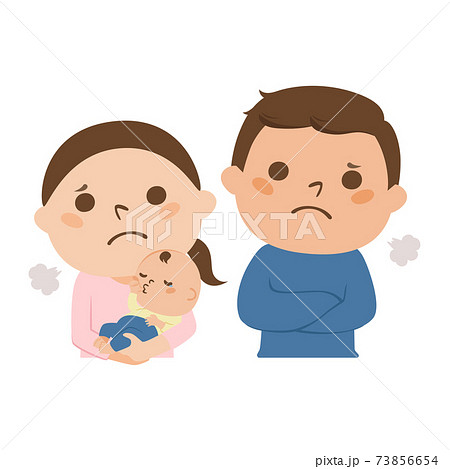 育児疲れのイラスト素材