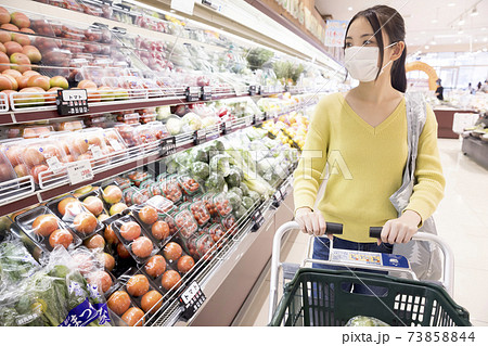 野菜売り場の写真素材