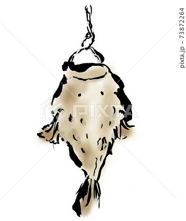 あんこう吊るし切りの写真素材