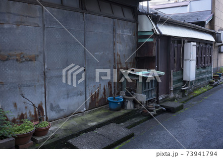 日本の古い防火槽/消防/火の用心	