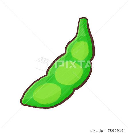 R もっとメルヘンな野菜 枝豆 Aのイラスト素材