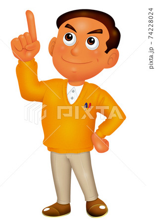 店長のイラスト素材