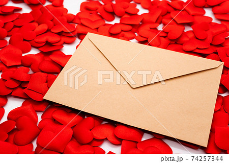 ラブレター 封筒の写真素材