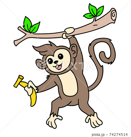 絵描きのお猿さん バナナ付き Www Vetrepro Fr