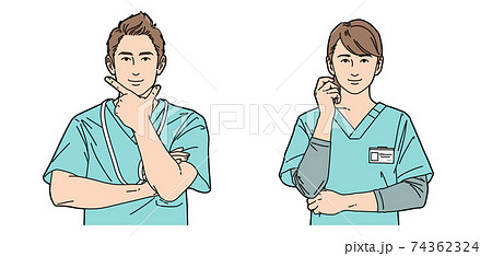 看護助手のイラスト素材