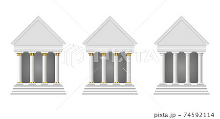 ローマ神殿様式の写真素材