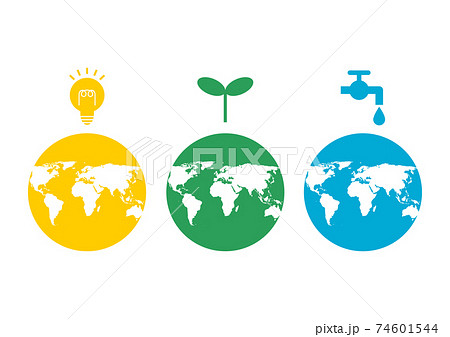Co2削減のイラスト素材