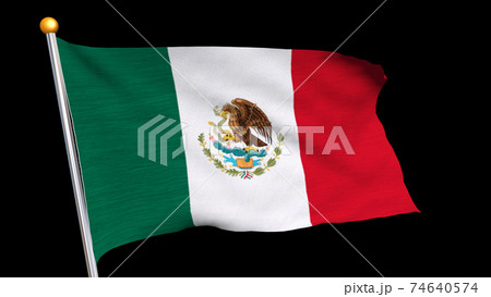 メキシコ国旗のイラスト素材