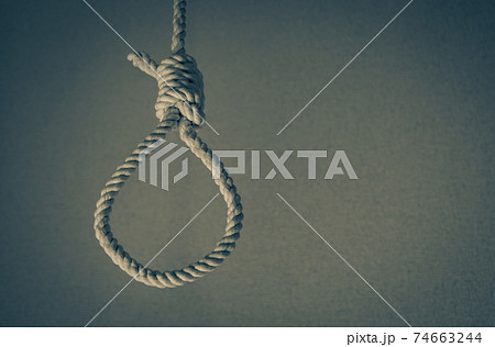 首吊り死の写真素材