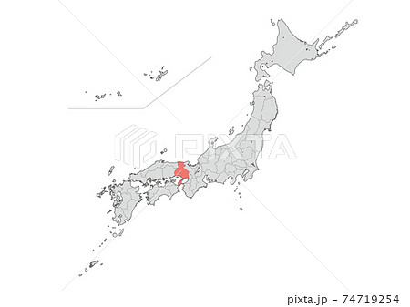兵庫 兵庫県 地図 ベクターのイラスト素材