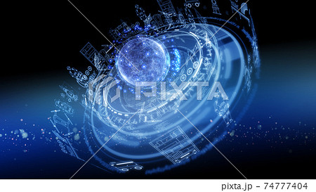 サイバーチックのイラスト素材