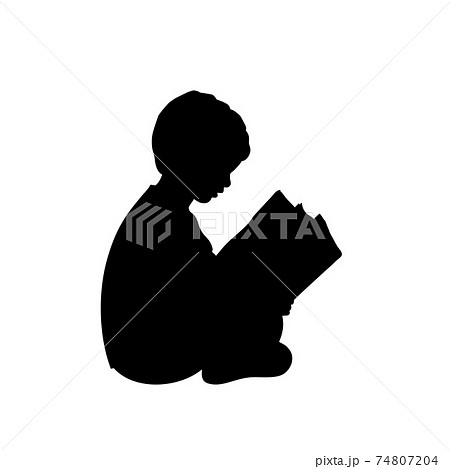 赤ちゃん シルエット 座る イラストのイラスト素材