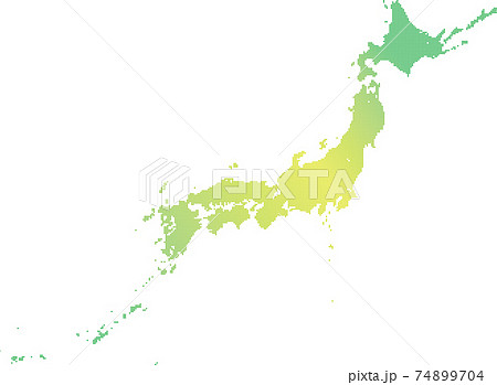 沖縄地形のイラスト素材