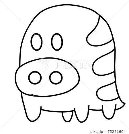 イノシシ キャラクターの写真素材