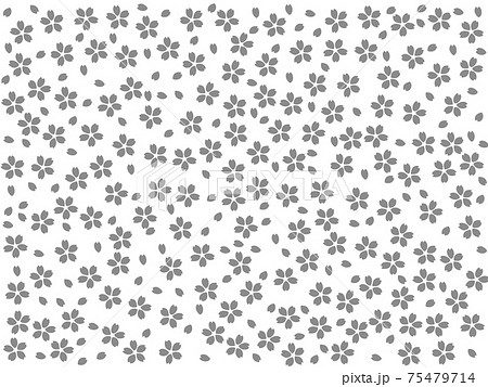 モノトーン 花 和柄 背景のイラスト素材 モノトーン 花 和柄 背景のイラスト素材