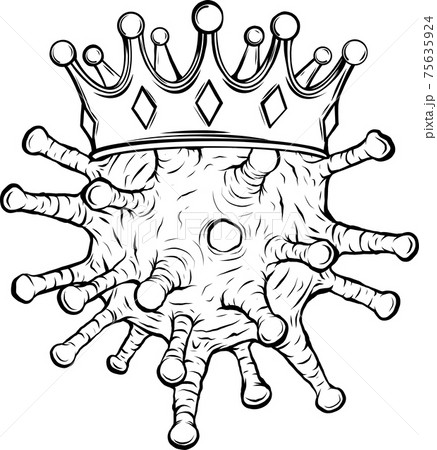 クラウン 冠 王冠 絵文字の写真素材