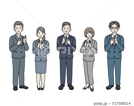 手を叩くのイラスト素材