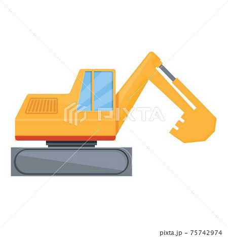 バックホウのイラスト素材