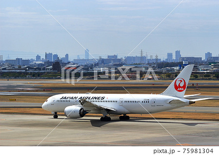 Jal 飛行機の写真素材