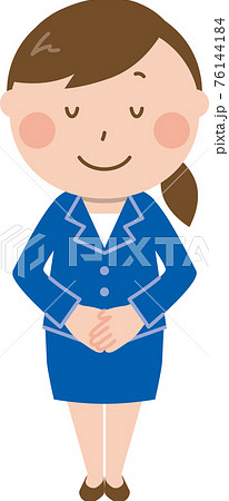 おじぎのイラスト素材