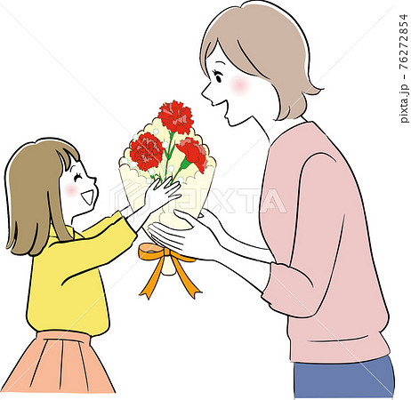 ありがとう 笑顔 かわいい 感謝のイラスト素材