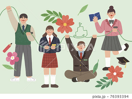 隊服のイラスト素材