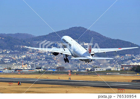 Jal 飛行機の写真素材