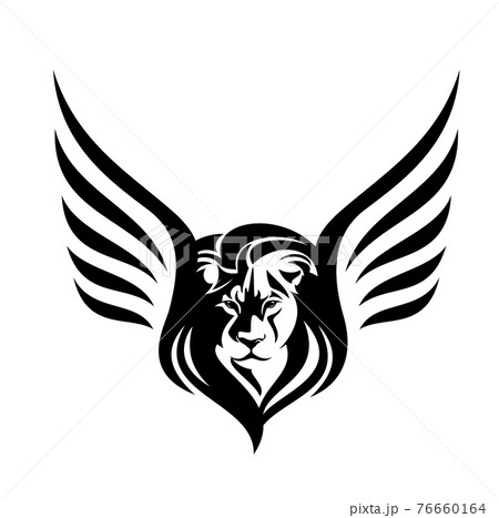 翼猫のイラスト素材