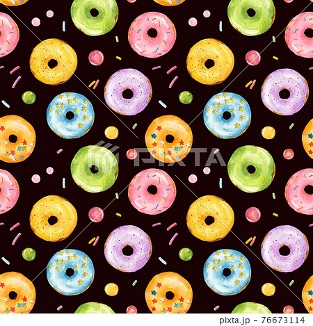 ドーナツ 壁紙 お菓子 洋菓子のイラスト素材