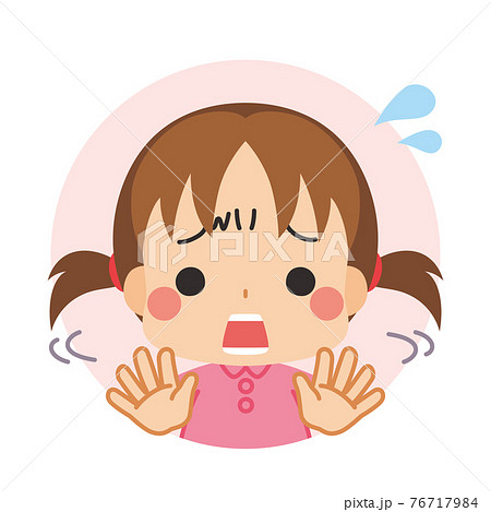 首を振るのイラスト素材 首を振るのイラスト素材