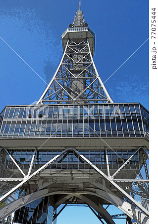 名古屋テレビ塔のイラスト素材