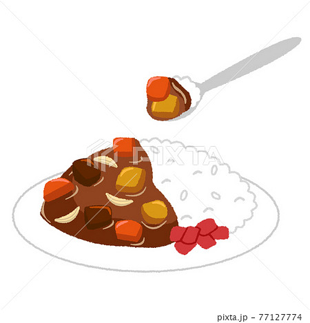 カレーライスのイラスト素材